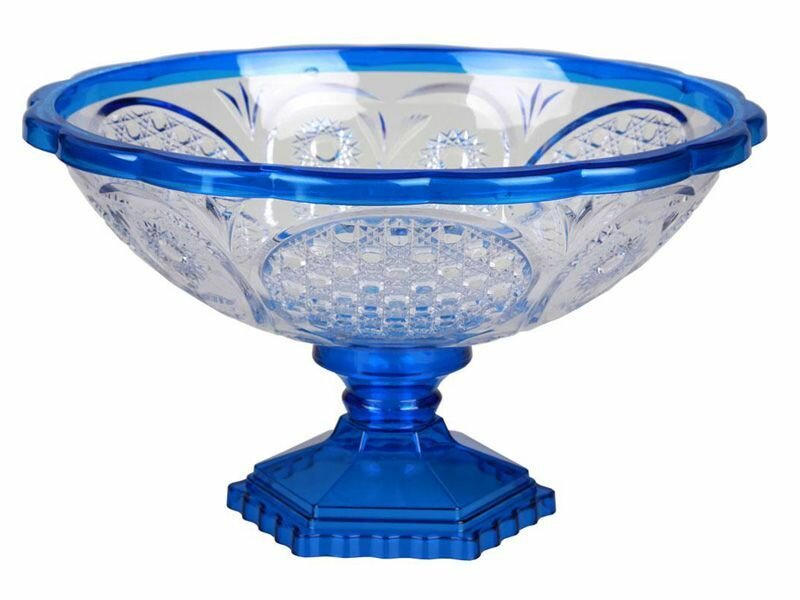 фото Ваза Хрусталь (прозр-синяя) /М4660/ Альтернатива
