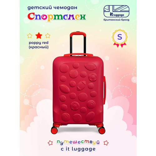 Чемодан-каталка  IT Luggage, ручная кладь, 37х54х23 см, 2.4 кг, красный