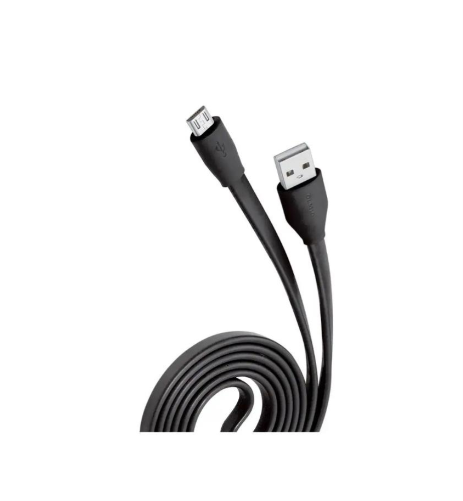 USB кабель Olmio 2.0 - microUSB, 1м, 2.1A Black - фото №4