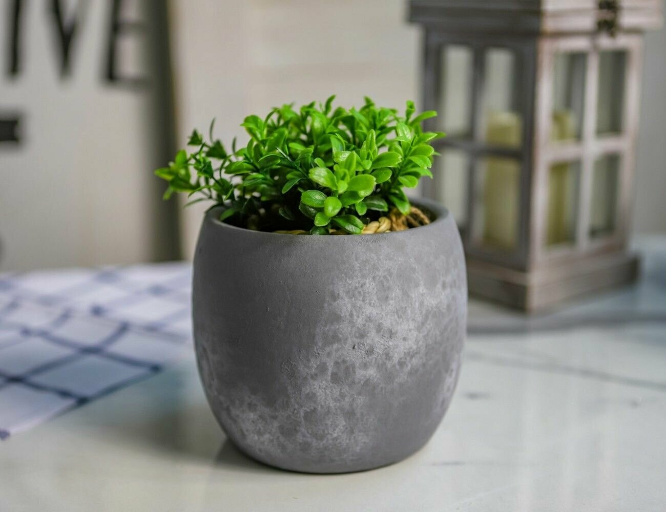 фото Керамическое кашпо мармит, 14х12 см, Edelman 1087619