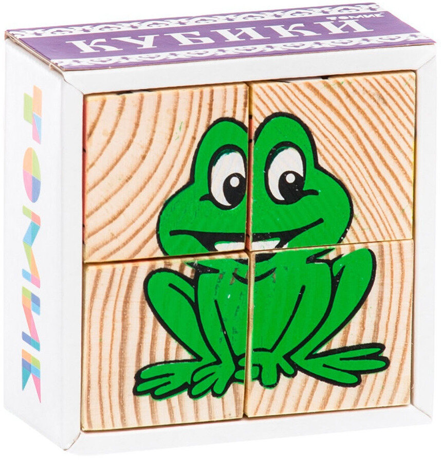 Деревянные логические кубики Томик 