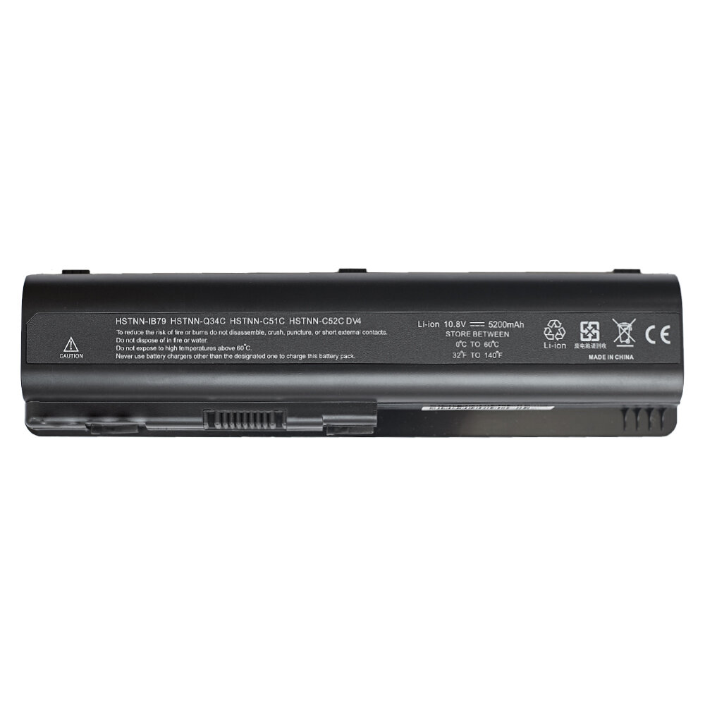 Аккумулятор EV06 для ноутбуков HP Pavilion dv5-1178er / dv6-1000 / dv5-1040er / hstnn-lb72 / dv5-1120er / dv5-1199er / dv5-1164er - 5200mAh