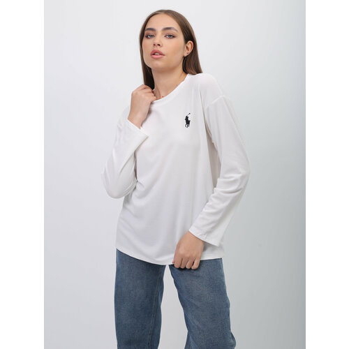 фото Лонгслив размер 44, белый без бренда