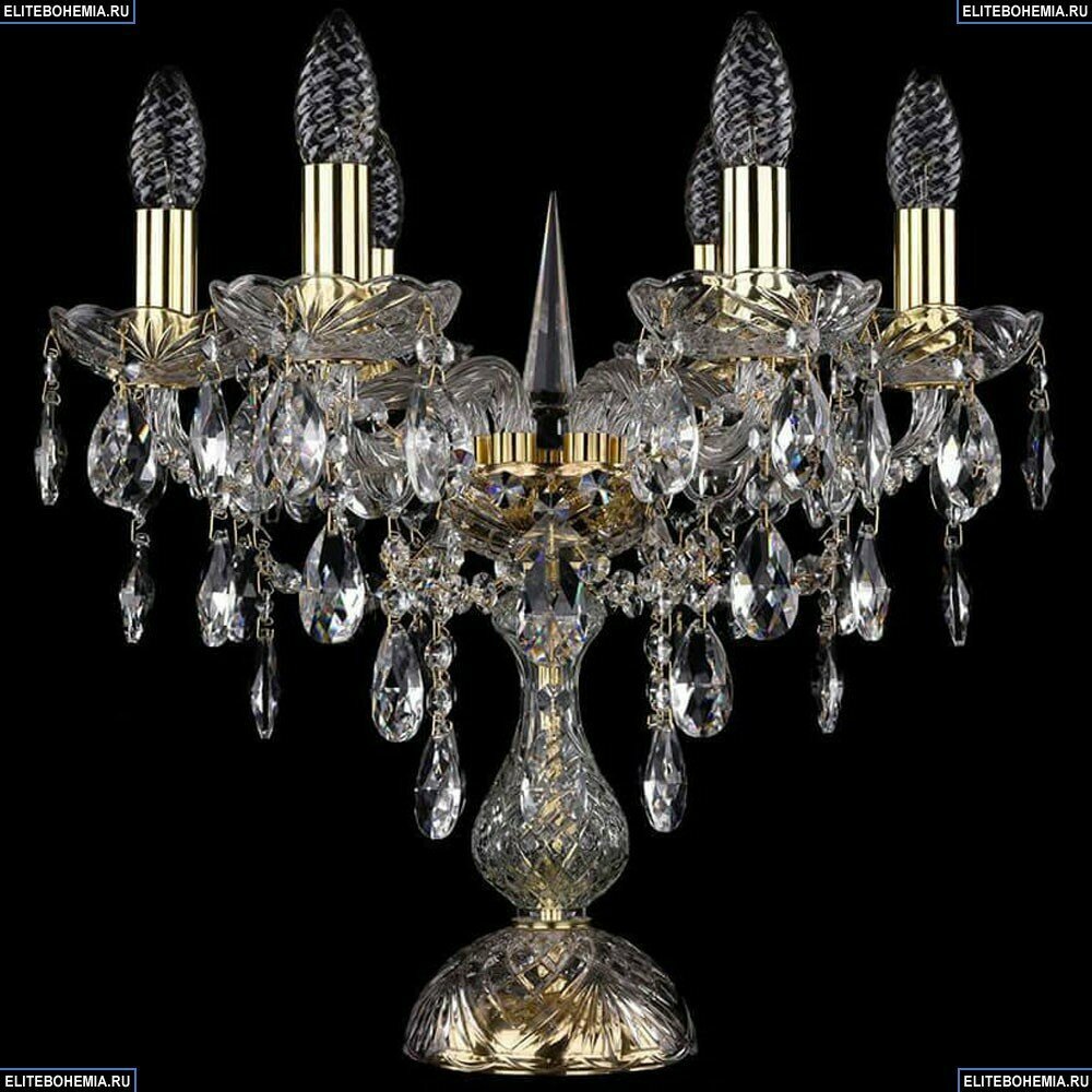 1415L 6 141 39 G Хрустальная настольная лампа Bohemia Ivele Crystal