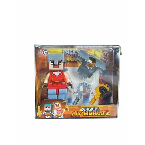 Фигурка Майнкрафт/8см/3 аксессуара