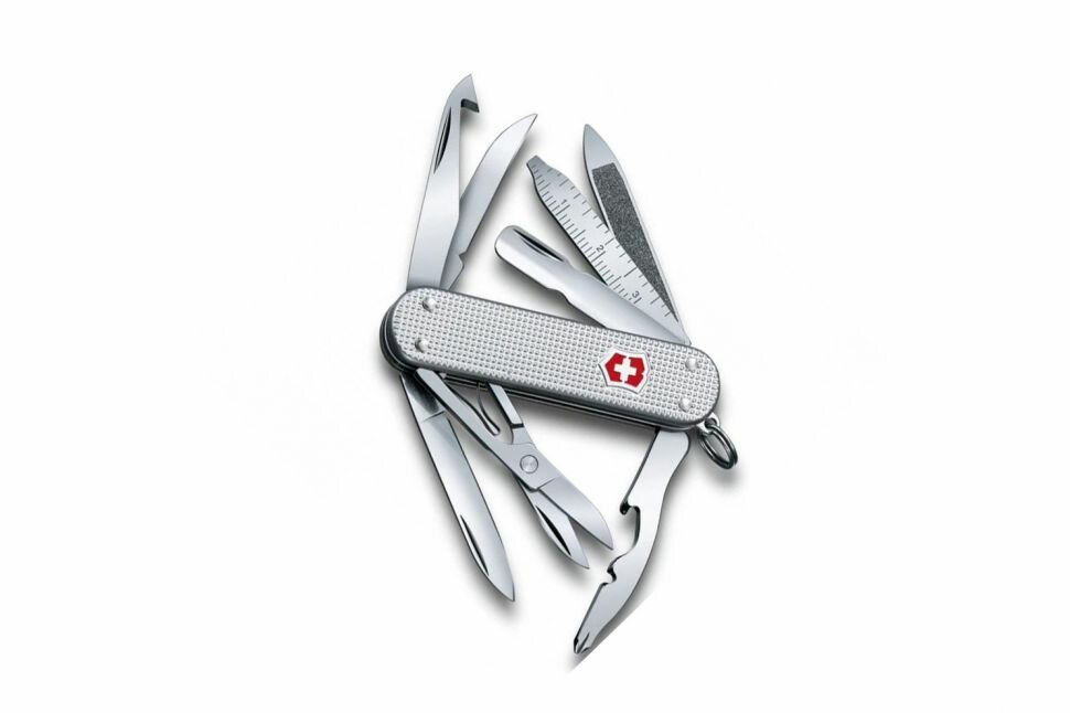 Нож перочинный Victorinox MiniChamp Alox (0.6381.26) 58мм 14функций серебристый - фото №15