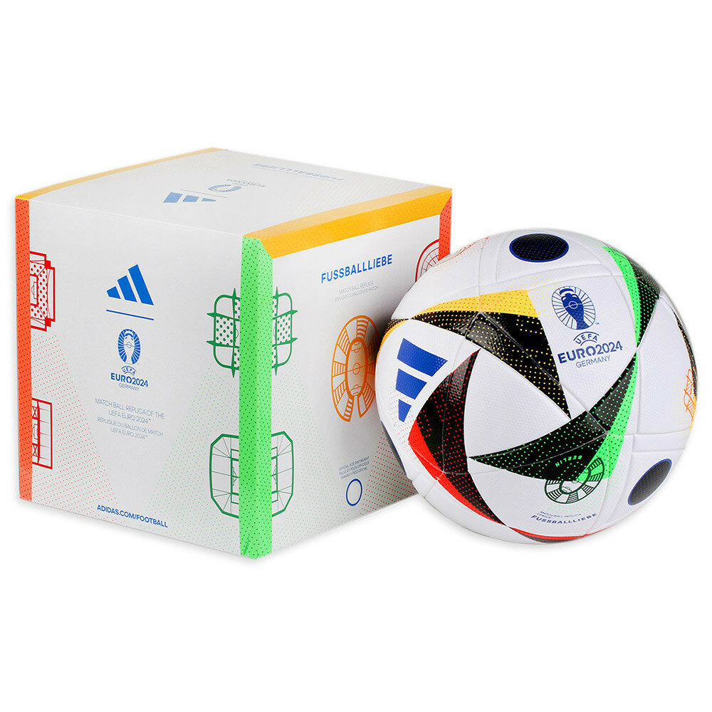 Мяч футбольный ADIDAS EURO 24 Fussballliebe LGE Box IN9369, размер 4