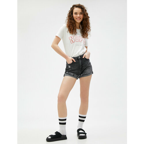 фото Шорты koton, размер 42, черный