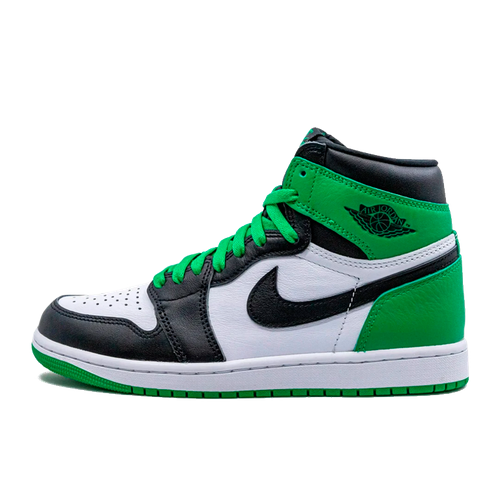 фото Кроссовки jordan air jordan 1 retro high og, размер 40,5 eu, белый, зеленый