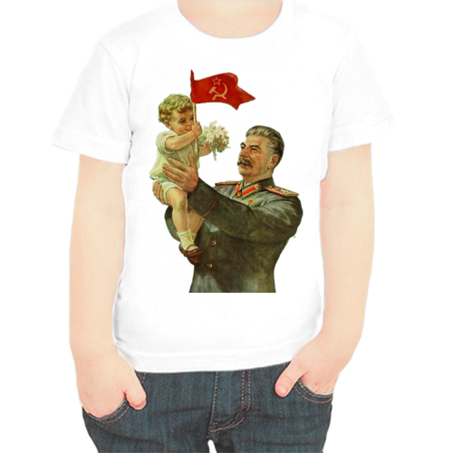 фото Футболка , размер 116, белый нет бренда