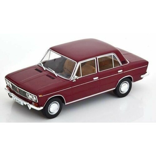 LADA 1500 1977 Бордовый, масштабная модель коллекционная