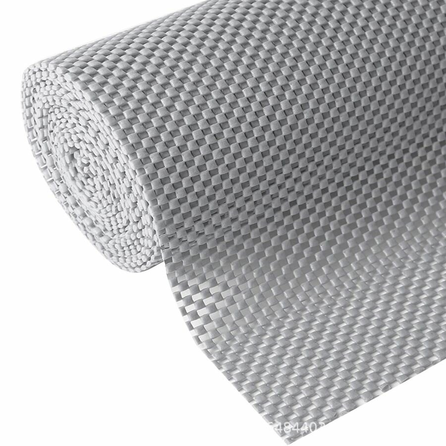 Противоскользящий коврик для шкафа и холодильника 45*150 см, серый — фото 1