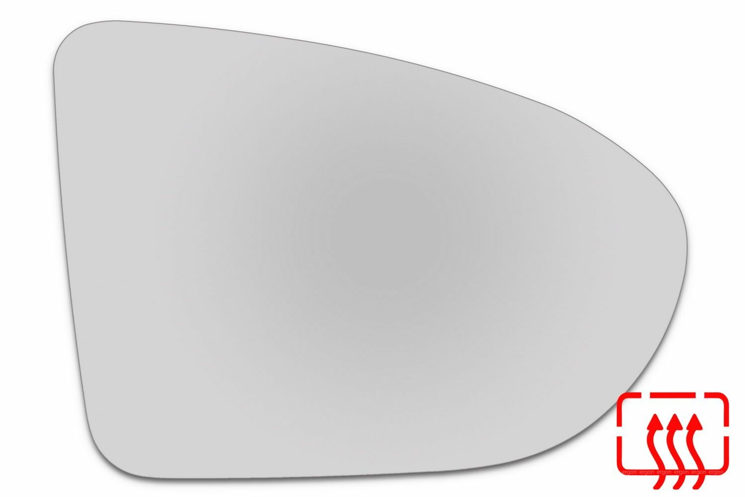 Элемент зеркала NISSAN Qashqai c 2007 по 2014 правый сферический c обогревом 69000709