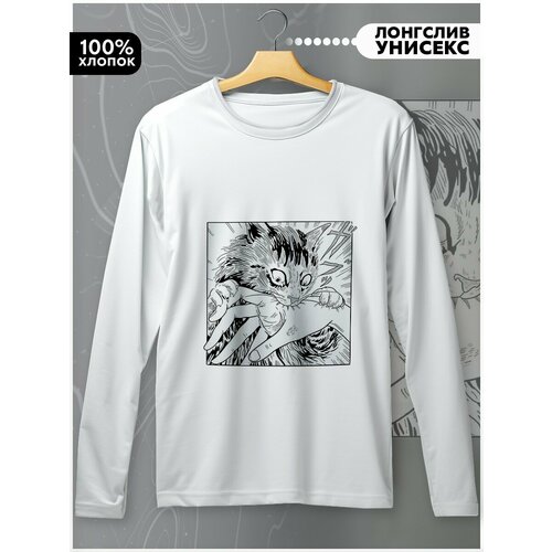 фото Лонгслив бруталити, размер l, белый