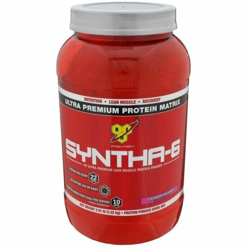 фото Протеин bsn syntha-6 (2.91 lb), strawberry milkshake