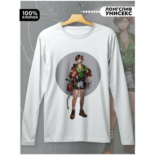 фото Лонгслив бруталити, размер l, белый