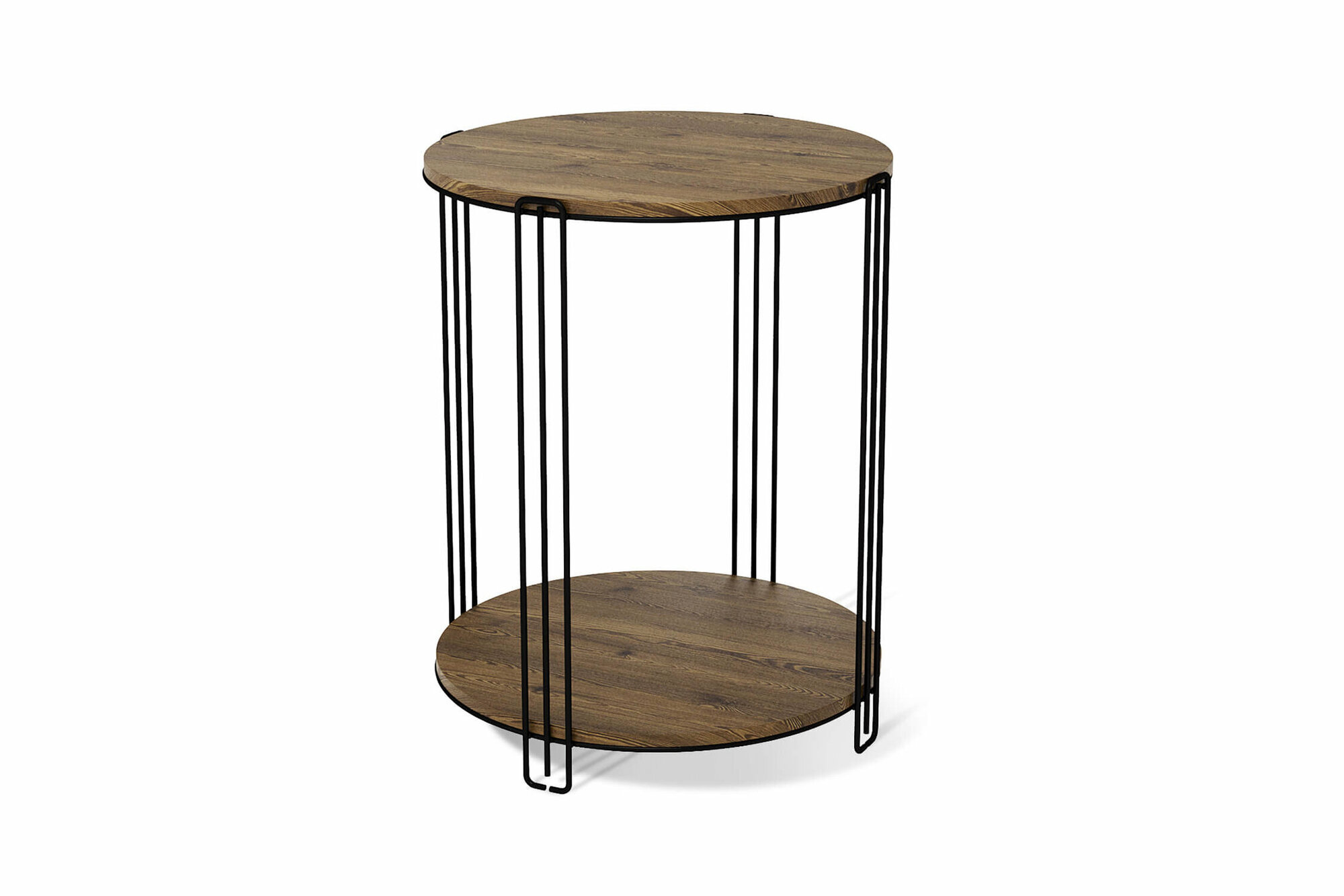 фото Стол журнальный Sheffilton SHT-CT33 черный муар / светлый орех 36x36x45 см