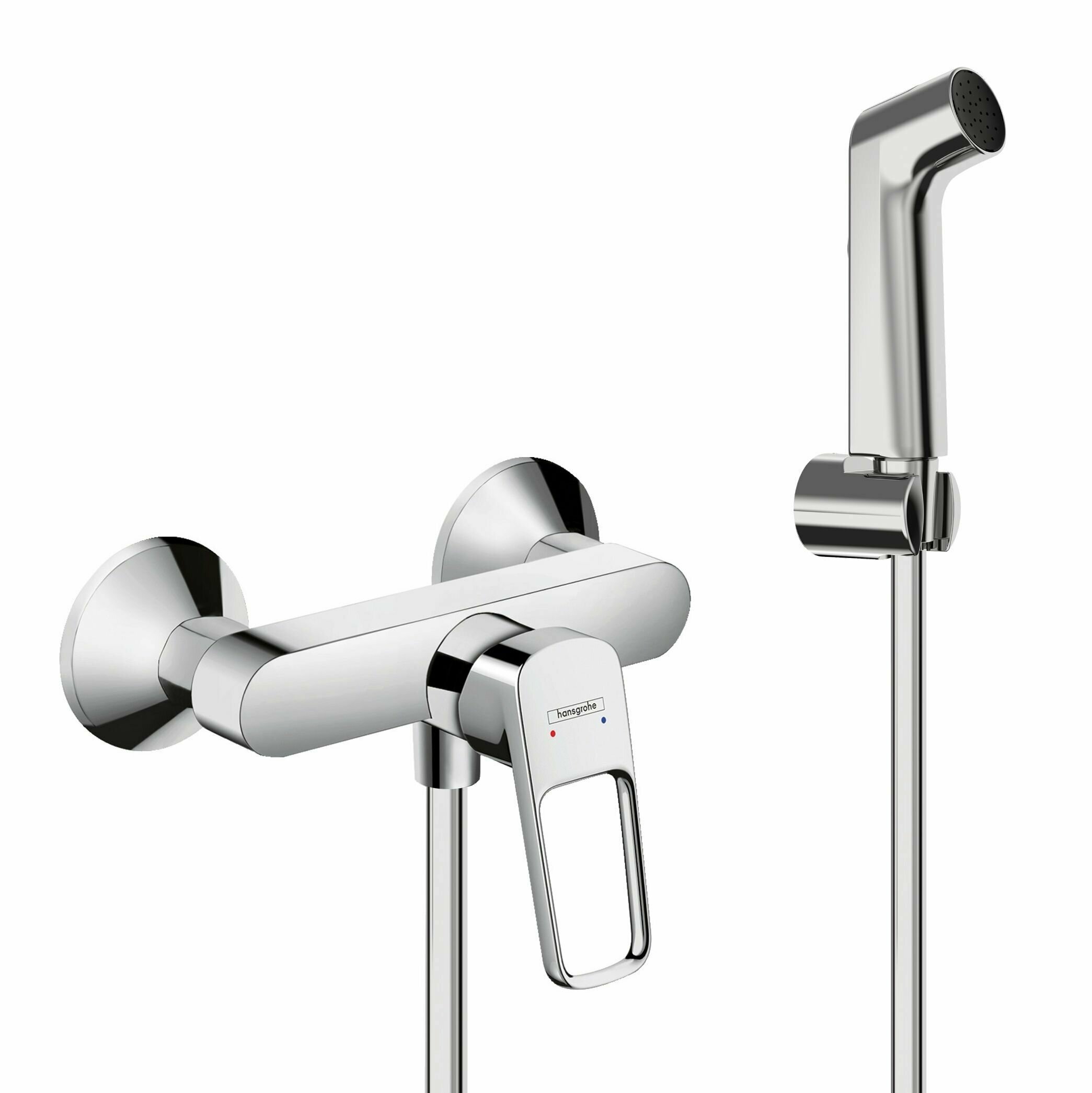 Гигиенический душ Hansgrohe Logis Loop со смесителем, хром