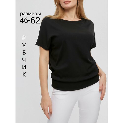 фото Футболка текстиль хаус, размер 48, черный