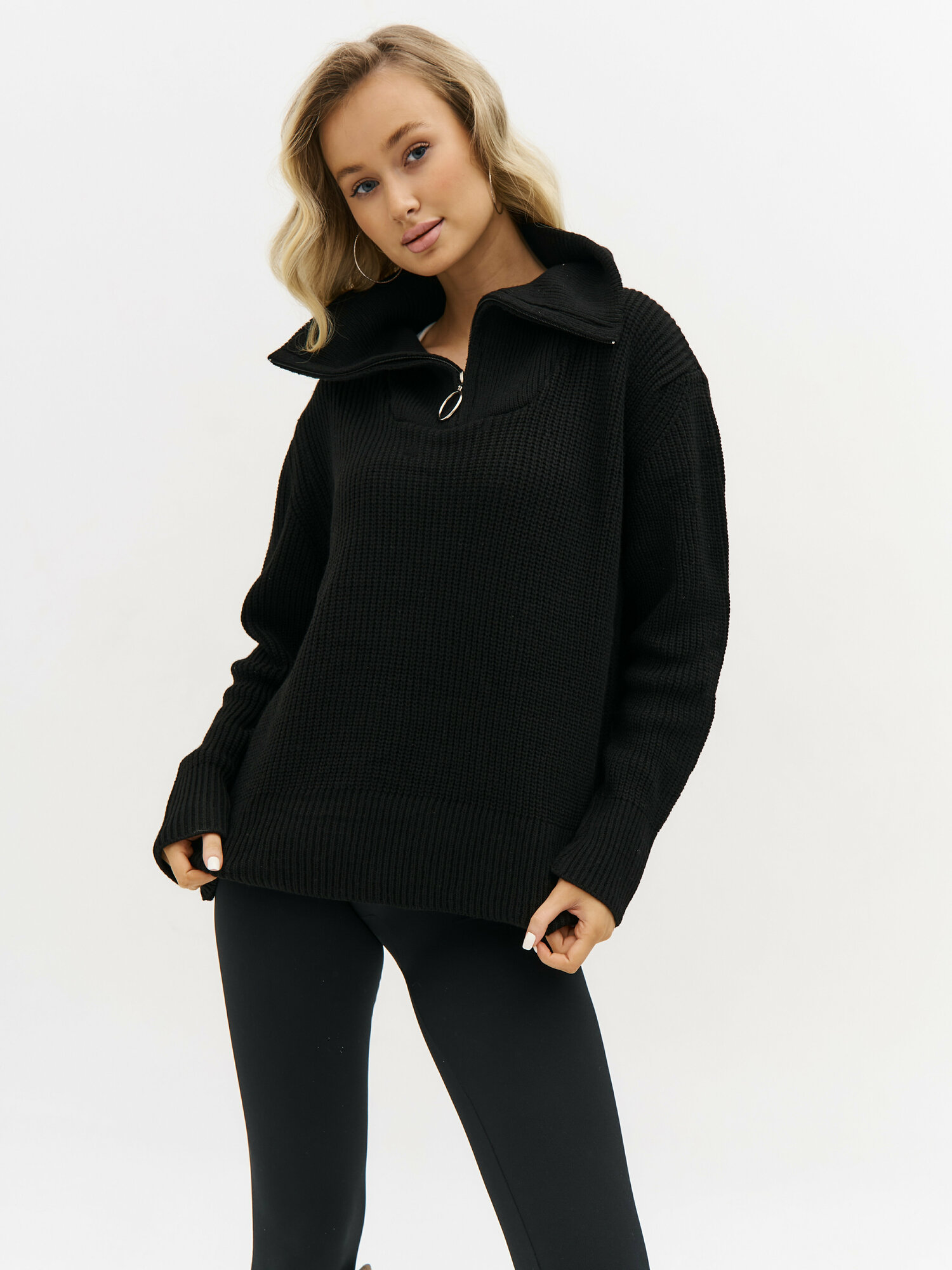 Свитер Кофта женская с воротником