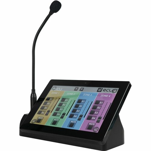 Ecler PAGENETDN- Пейджинговая станция - пейджинговый микрофон с сенсорным дисплеем для EclerNet 41043400₽