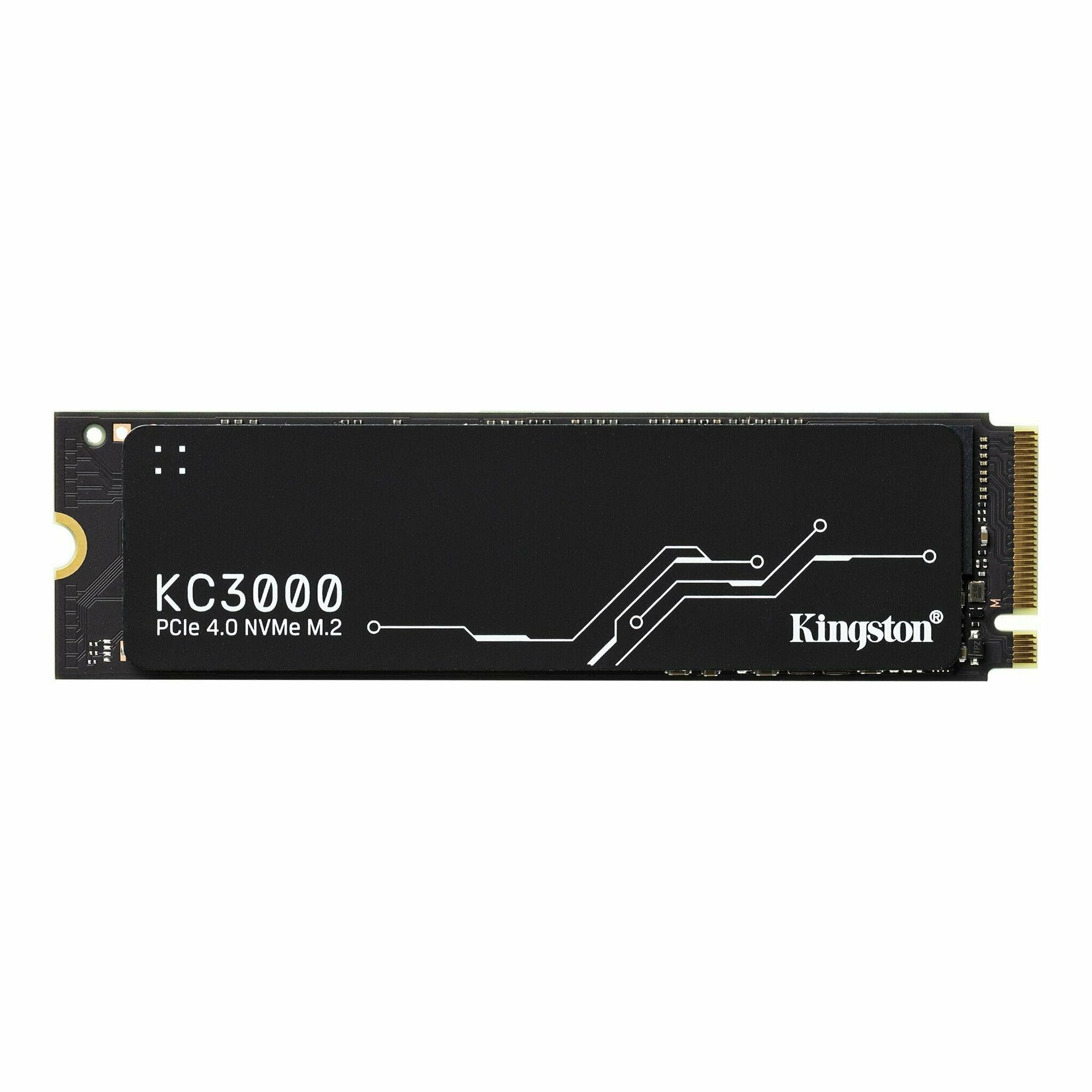 Накопитель SSD M.2 2280 Kingston KC3000 4TB PCI-E 4.0 x4 NVMe 3D TLC 7000/7000MB/s IOPS 1000K/1000K MTBF 2M 3,2 PBW graphen heatsink - фото №15