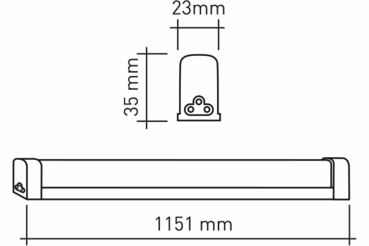 Линейный светодиодный светильник Эра LLED-04-0-40K-016 Б0056186 - фотография № 13