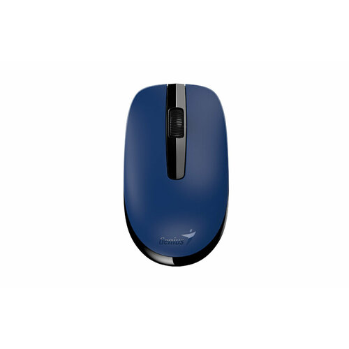 Мышь беспроводная Genius NX-7007 USB Black/Blue genius мышь nx 8000s black беспроводная бесшумная 3 кнопки для правой левой руки сенсор blue eye частота 2 4 ghz 31030025400