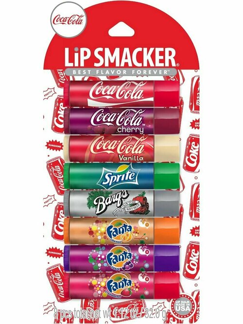 Увлажняющий бальзам для губ Lip Smaker, 8 штук