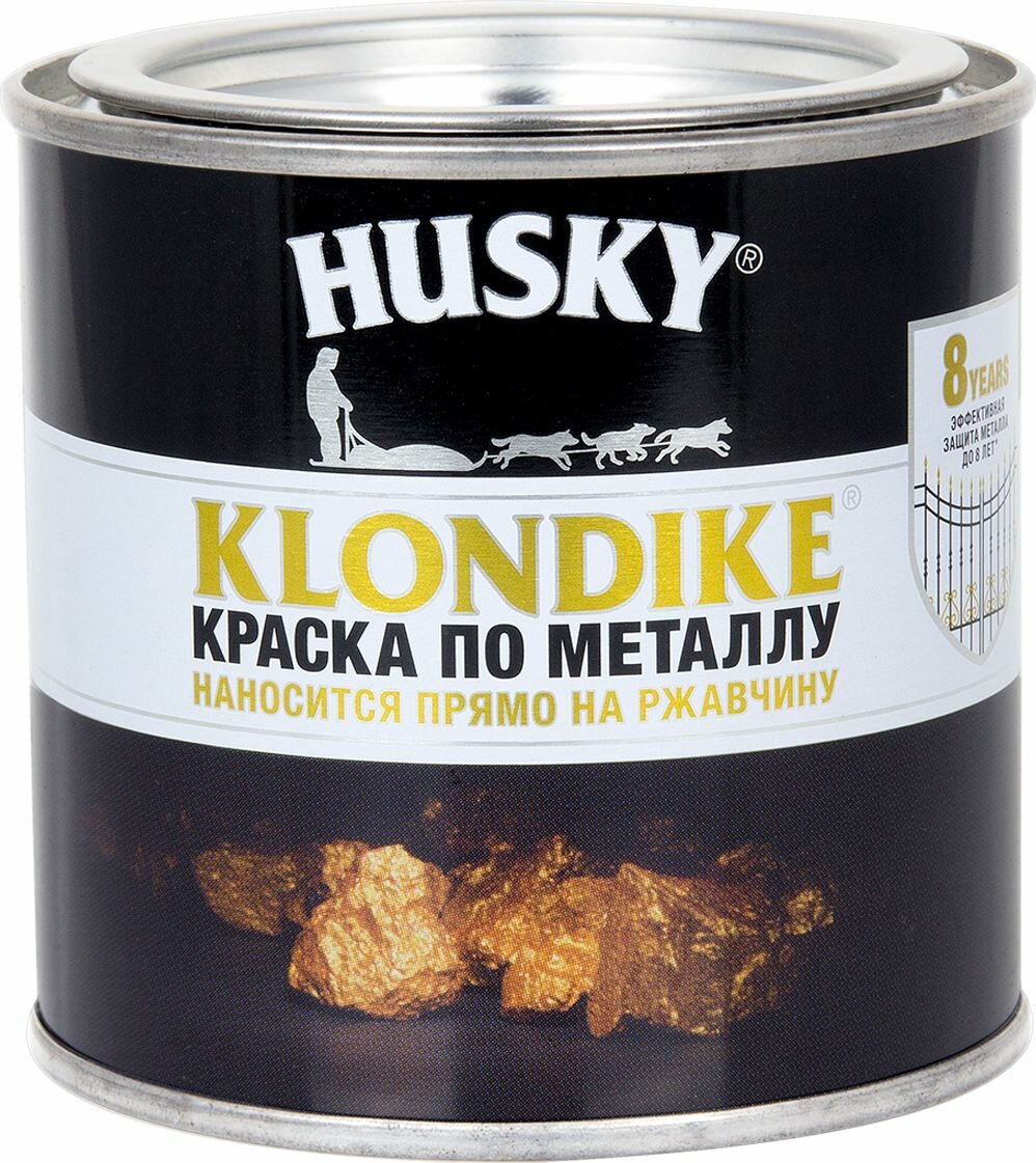 Краска по металлу HUSKY KLONDIKE (Светло-желтая RAL 1018) 0,25 л