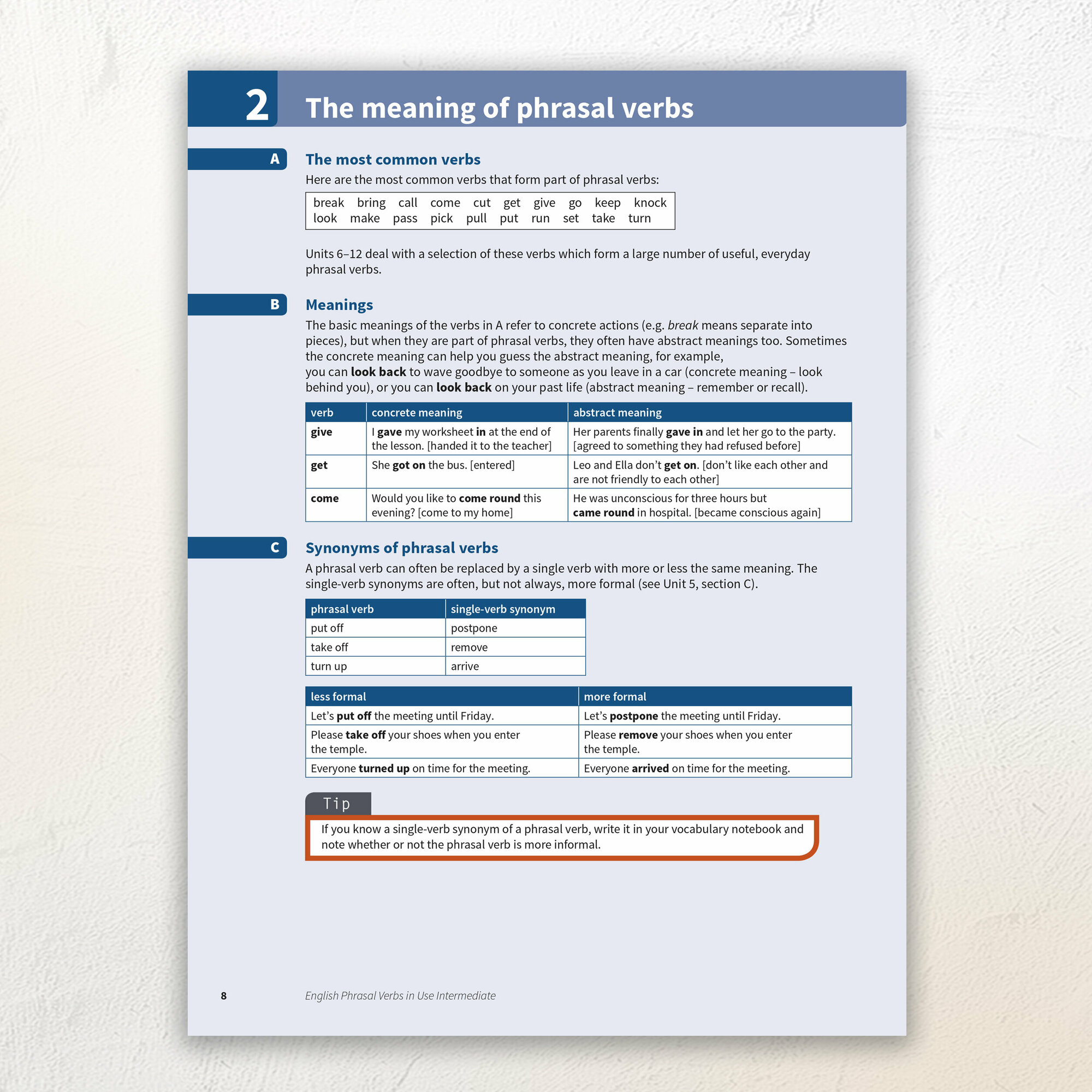 English Phrasal Verbs in Use. Intermediate. 70 units of vocabulary reference and practice - фото №13