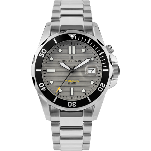 фото Наручные часы jacques lemans hybromatic 1-2170h, серебряный, черный