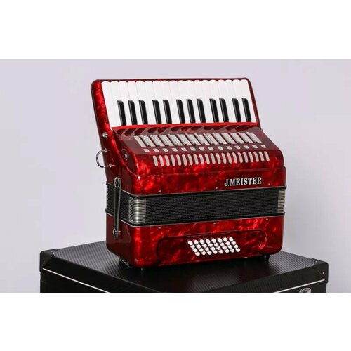 J.Meister BM1306-RED аккордеон, 32 басовых кнопки, 30 клавиш, цвет красный, кейс в комплекте.