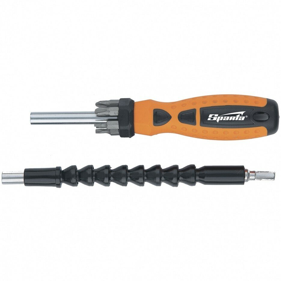 фото Отвертка телескопическая, набор бит, гибкий привод, 8 шт, Sparta 115575