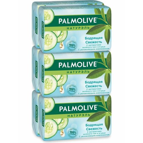 Мыло PALMOLIVE бодрящая свежесть, 90 г х 6 шт набор из 3 штук мыло palmolive naturals бодрящая свежесть зеленый чай и огурец 150г