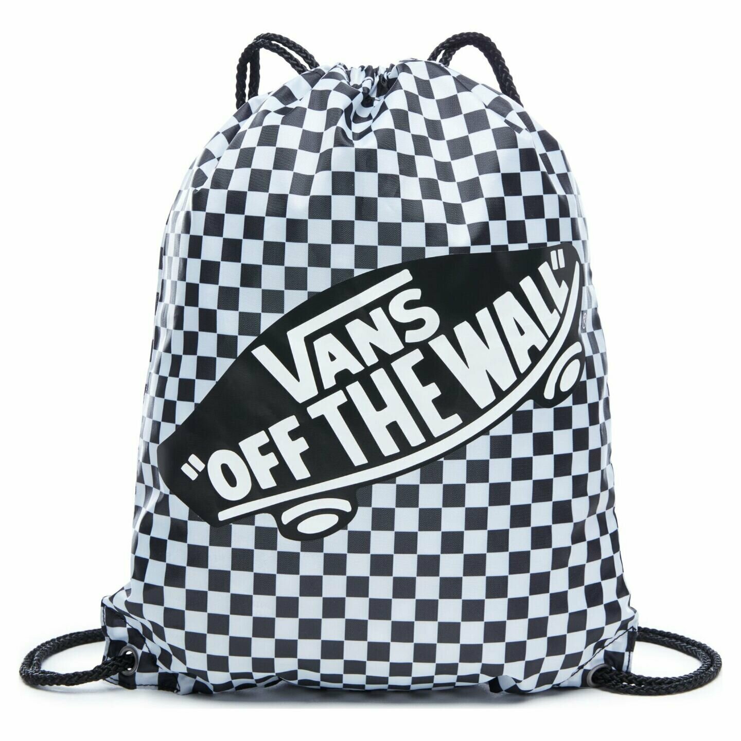 Сумка мешок Vans Benched Bag Black White Checkerboard белая