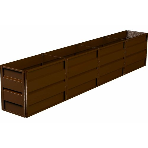 Готовая грядка Delta-Park GW 0.5х4 м, коричневая 30011_GW504Br коричневый