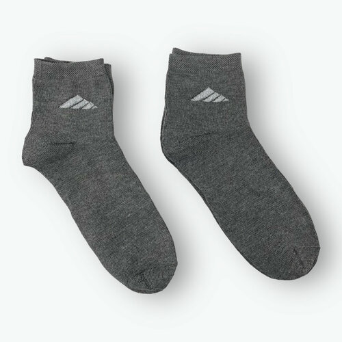 фото Носки береза носки мужские спортивные, бесшовные дезодорирующие береза (2 пары), 2 пары, размер 41-47, серый