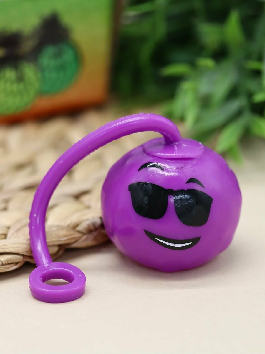 Игрушка антистресс, мялка Emoticon purple