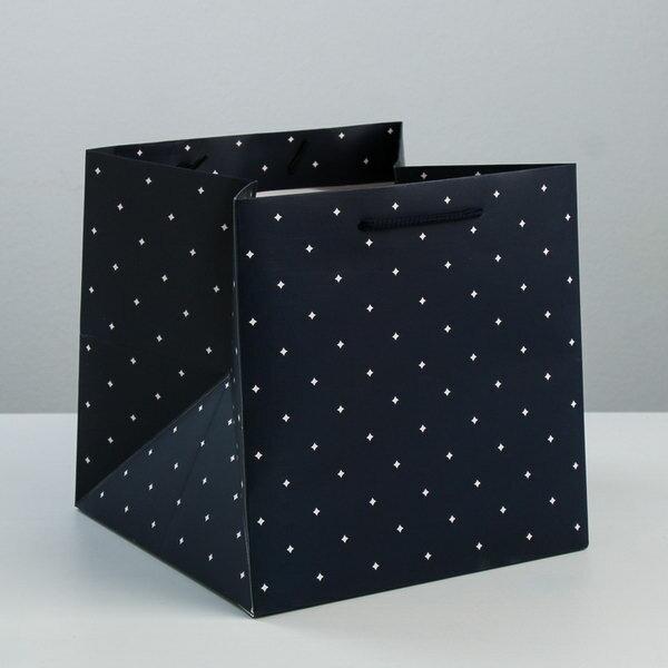 Пакет подарочный квадратный, упаковка, "For you", 20 x 20 x 20 см