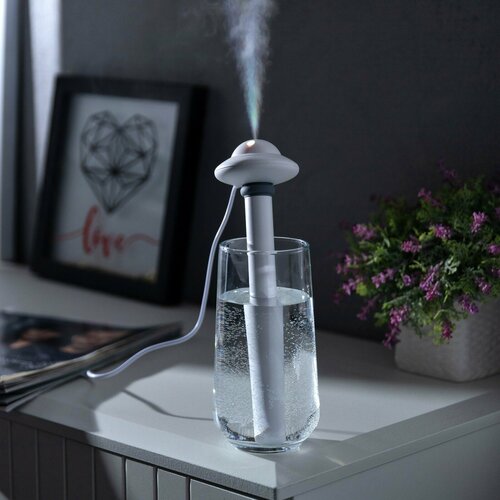 Увлажнитель воздуха НЛО HM-21 ультразвуковой погружной с подсветкой USB белый 103000₽