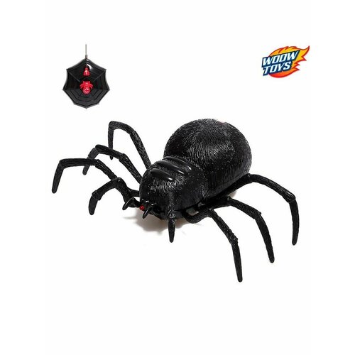 Паук радиоуправляемый Чёрная вдова работает от батареек фигурка паука чёрная вдова