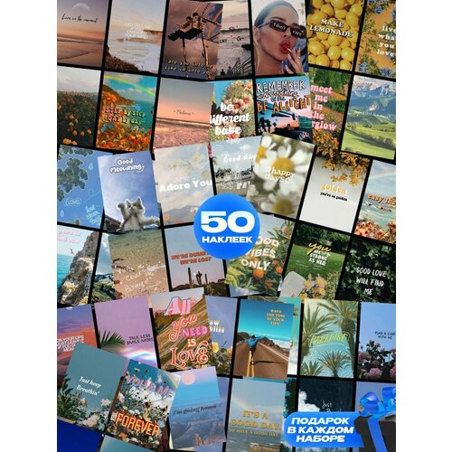 Наклейки Надписи набор на блокнот