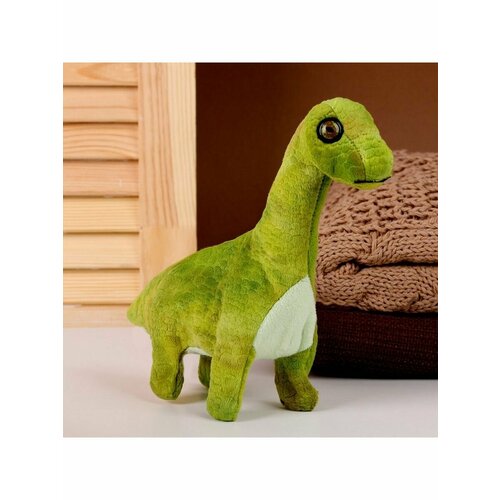 Мягкая музыкальная игрушка Динозаврик 20 см цвет зеленый мягкая игрушка зеленый динозаврик 25 см
