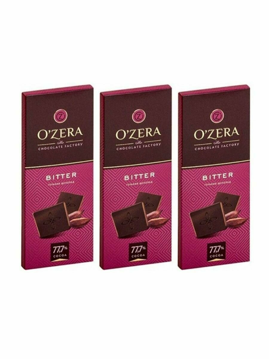 "Ozera" Шоколад горький Bitter , 3 шт по 90 г