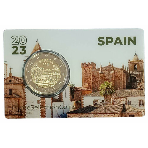 Испания 2 евро 2023 Касерес (буклет) 70 шедевров мирового искусства из всемирного наследия юнеско