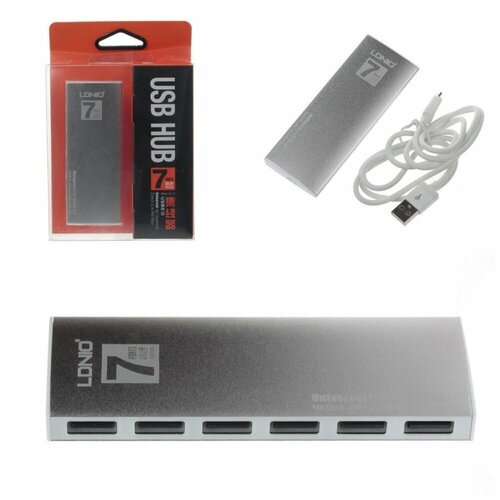 USB 20 Hub LDNIO 7-port DL-H7 серый 120000₽