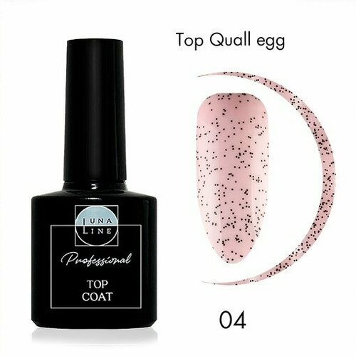 Топ для ногтей Luna Line Quail egg, тон 04, Хлопья размер S, 10 г