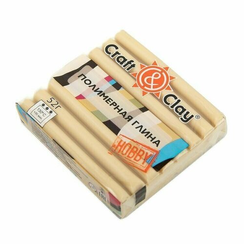 Полимерная глина, кашемир, цвет: легкий загар, 52 г, Craft&Clay