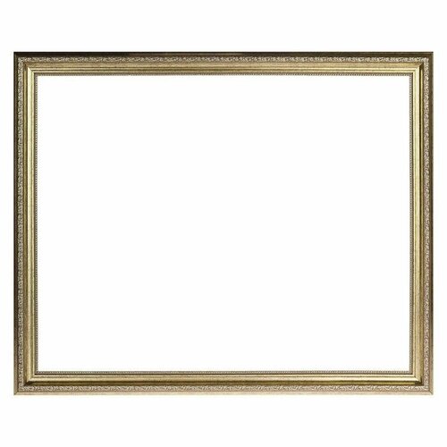 Рама для картин зеркал 40 х 50 х 33 см пластиковая серебряная 1214₽